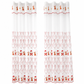 📢📢40% OFF !! ⏰Christmas Embroidered Sheer Window Curtain Panel with Snowflake and Bell Patterns