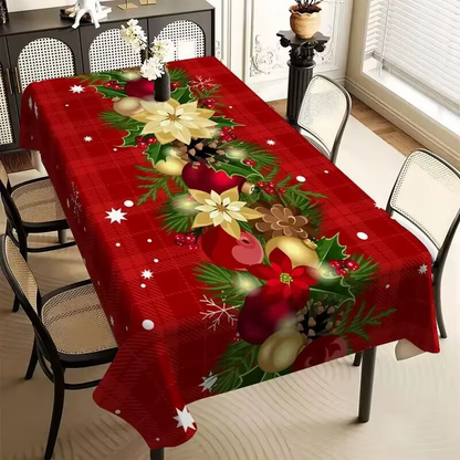 📢📢40% OFF !! ⏰Waterproof Rectangular Christmas Tablecloth