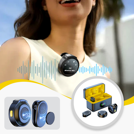 📢📢50% OFF !! ⏰Wireless Lavalier Mic – Noise cancellation & clear voice ✨