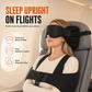📢📢40% OFF !! ⏰Integrated Memory Foam Travel Pillow and 3D Blackout Sleep Eye Mask Set for Travel Neck Support