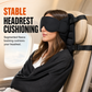 📢📢40% OFF !! ⏰Integrated Memory Foam Travel Pillow and 3D Blackout Sleep Eye Mask Set for Travel Neck Support