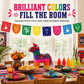 📢📢40% OFF !! ⏰Mexican Plastic Banner Day of the Dead Paper Cut Style Garland for Cinco de Mayo and Halloween Party