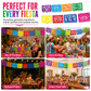 📢📢40% OFF !! ⏰Mexican Plastic Banner Day of the Dead Paper Cut Style Garland for Cinco de Mayo and Halloween Party