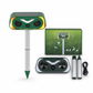 📢📢50% OFF !! ⏰ Solar Animal Repellent: Dual Deterrent Horns, Smart Motion Sensor, Waterproof, for Garden & Yard