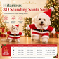 📢📢50% OFF !! ⏰Christmas Pet Costume for Dogs and Cats Autumn Winter Holiday Outfits featuring Santa Claus Suits and Snowflake Capes