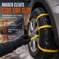📢📢50% OFF !! ⏰Universal Car Snow Chains Thickened Anti-Slip Tire Cable Ties for SUVs Sedans and Winter Driving