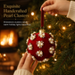 8cm Velvet Christmas Ball Ornament Foam Hanging Bauble for Christmas Tree Decoration