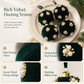 8cm Velvet Christmas Ball Ornament Foam Hanging Bauble for Christmas Tree Decoration
