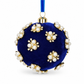 8cm Velvet Christmas Ball Ornament Foam Hanging Bauble for Christmas Tree Decoration