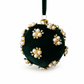 8cm Velvet Christmas Ball Ornament Foam Hanging Bauble for Christmas Tree Decoration