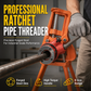 📢📢50% OFF !! ⏰Manual Pipe Threading Tool Kit with Ratchet Handle and Die Heads