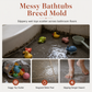 📢📢40% OFF !! ⏰Cartoon Animal Bath Toy Organizer Mesh Storage Bag with Suction Cups for Kids Bathroom