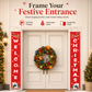✨Christmas and Halloween Door Couplet Banners Oxford Cloth Hanging Flags Door Curtain 30x180cm