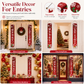 ✨Christmas and Halloween Door Couplet Banners Oxford Cloth Hanging Flags Door Curtain 30x180cm