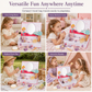 Kids Wooden Pretend Play Makeup and Hair Salon Dressing Toy Set