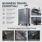 📢📢50% OFF !! ⏰ Thickened Waterproof Clear PVC Luggage Cover – Scratch-Resistant Transparent Suitcase Protector with Handle Cutouts ✈️