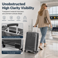 📢📢50% OFF !! ⏰ Thickened Waterproof Clear PVC Luggage Cover – Scratch-Resistant Transparent Suitcase Protector with Handle Cutouts ✈️