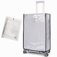 📢📢50% OFF !! ⏰ Thickened Waterproof Clear PVC Luggage Cover – Scratch-Resistant Transparent Suitcase Protector with Handle Cutouts ✈️