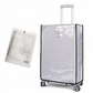 📢📢50% OFF !! ⏰ Thickened Waterproof Clear PVC Luggage Cover – Scratch-Resistant Transparent Suitcase Protector with Handle Cutouts ✈️