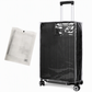 📢📢50% OFF !! ⏰ Thickened Waterproof Clear PVC Luggage Cover – Scratch-Resistant Transparent Suitcase Protector with Handle Cutouts ✈️