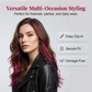 📢📢40% OFF !! ⏰6PCS Straight Clip-In Colored Hair Extensions