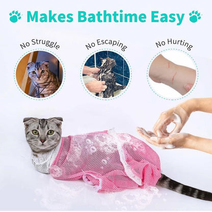 📢📢50% OFF !! ⏰🐱Multi-functional Pet Grooming Bath Bag