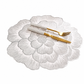 📢📢50% OFF !! ⏰Nordic Style Metallic Peony Flower PVC Placemat Heat Resistant Non Slip Waterproof Dining Table Mat 38cm