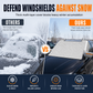 📢📢50% OFF !! ⏰Thickened Magnetic Car Windshield Snow Cover Winter Front Windshield Half Cover for Sedans and SUVs