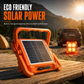 📢📢40% OFF !! ⏰Solar Powered Portable Emergency Light and Outdoor Camping Floodlight with USB Phone Charging Function