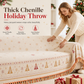 Thickened Christmas Style Chenille Sofa Cover Full Coverage Cat Scratch Resistant and Stain Resistant Couch Slipcover