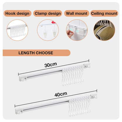 🔥Hot Sale 50% OFF🔥Punch-Free Sliding Track Hooks