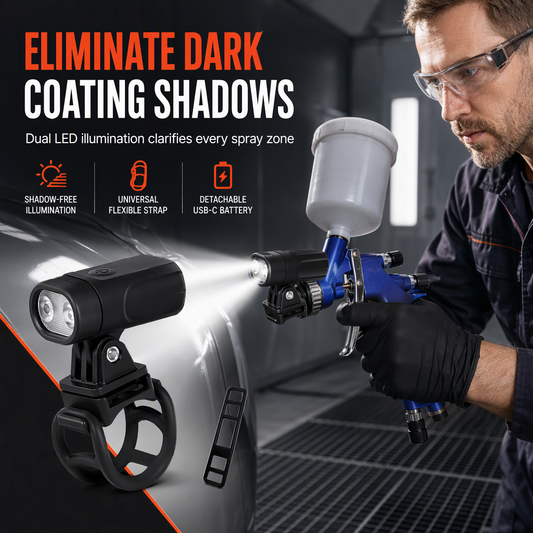 📢📢40% OFF !! ⏰Spray Gun Light for Car and Furniture Touch Up Spraying Auxiliary Lighting Attachment for Coating and Coloring
