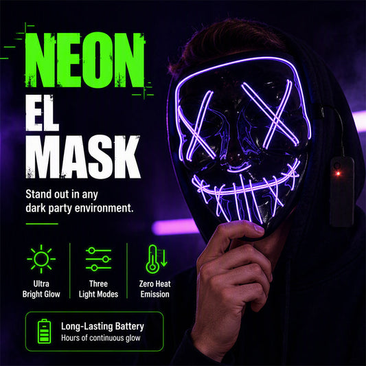 📢📢40% OFF !! ⏰Halloween LED Glowing Mask