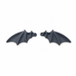 📢📢40% OFF !! ⏰1 Pair of Halloween Black Bat Wings Car License Plate Decoration Accessories