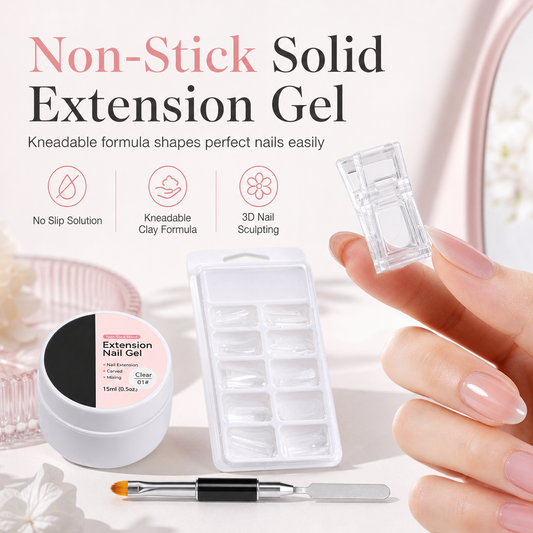 📢📢40% OFF !! ⏰Non-Sticky Solid Builder Gel for Nail Extension