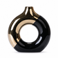 📢📢50% OFF !! ⏰Modern Ceramic Flower Vase with Gold Accents for Tabletop Floral Arrangement and Home Decor