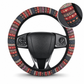📢📢40% OFF !! ⏰Universal 38cm Ringless Silk Steering Wheel Cover Printed Breathable Car Wheel Protector for All Seasons