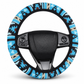 📢📢40% OFF !! ⏰Universal 38cm Ringless Silk Steering Wheel Cover Printed Breathable Car Wheel Protector for All Seasons