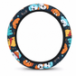 📢📢40% OFF !! ⏰Universal 38cm Ringless Silk Steering Wheel Cover Printed Breathable Car Wheel Protector for All Seasons