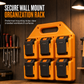 📢📢40% OFF !! ⏰6 Slot Lithium Battery Storage Mount and Organizer Rack for Power Tool Batteries