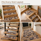 📢📢50% OFF !! ⏰Cobblestone Pattern Diatomite Stair Tread Mat Water Absorbent Non Slip Trimmable Step Rug Easy to Clean