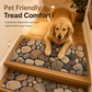 📢📢50% OFF !! ⏰Cobblestone Pattern Diatomite Stair Tread Mat Water Absorbent Non Slip Trimmable Step Rug Easy to Clean