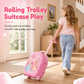 📢📢40%  OFF !! ⏰Kids’ Pretend Makeup Vanity Suitcase – Portable Dress-Up Toy Set for Girls