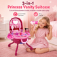 📢📢40%  OFF !! ⏰Kids’ Pretend Makeup Vanity Suitcase – Portable Dress-Up Toy Set for Girls