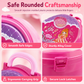 📢📢40%  OFF !! ⏰Kids’ Pretend Makeup Vanity Suitcase – Portable Dress-Up Toy Set for Girls
