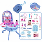 📢📢40%  OFF !! ⏰Kids’ Pretend Makeup Vanity Suitcase – Portable Dress-Up Toy Set for Girls