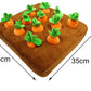 📢📢50% OFF !! ⏰ Carrot Plush Dog Toy – Interactive Pull-Out Carrot Patch Mat for Playful Pups