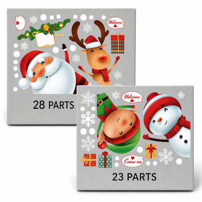 📢📢50% OFF !! ⏰Christmas PVC Static Window Clings