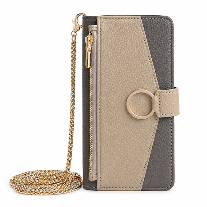 📢📢50% OFF !! ⏰ Luxury Crossbody Wallet Phone Case with Card Slots & Kickstand 👛