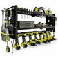 📢📢50% OFF !! ⏰ Wall-Mounted Power Tool Organizer – Heavy-Gauge Steel, Drill Charging Station & Dual Pegboards – Garage Storage 💪